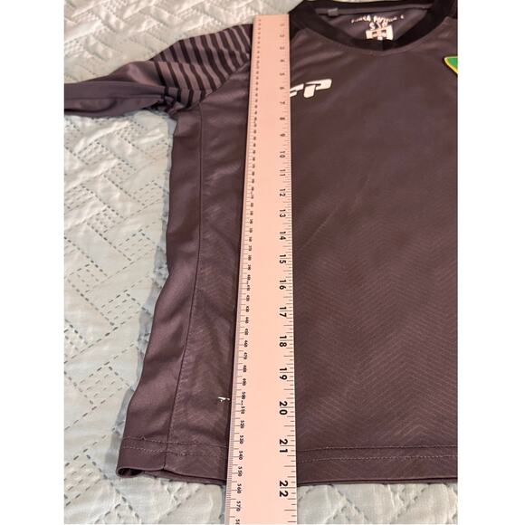 Forca Portugal Men’s Small gray and black long sleeve #7 Habib soccer Jersey - Picture 7 of 8